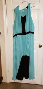 Teal and Black Dress